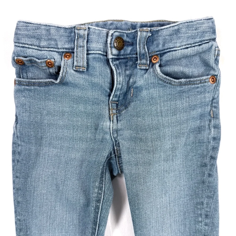 RALPH LAUREN Kids Bowery Skinny Jeans 4T Light Wash Denim Classic Preppy Vintage